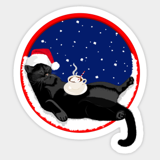 Christmas Cat Sticker